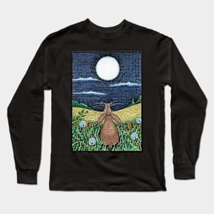 Moon Gaze Hare Long Sleeve T-Shirt